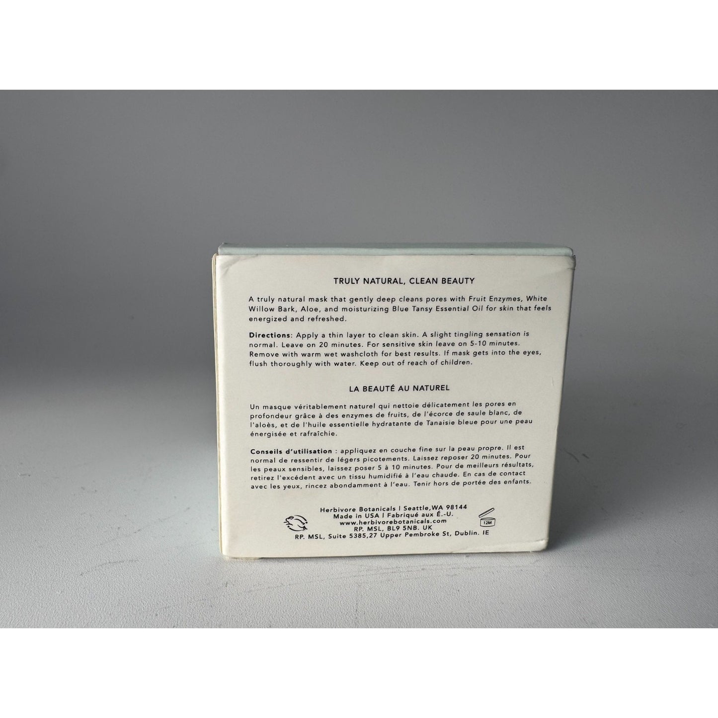 Herbivore Blue Tansy Invisible Pores Resurfacing Clarity Mask 2.02 oz 60 mL