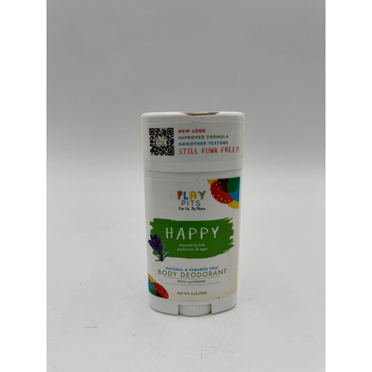 Play Pits Happy Kids Natural Body Deodorant Lavender 2.65 oz Paraben Free