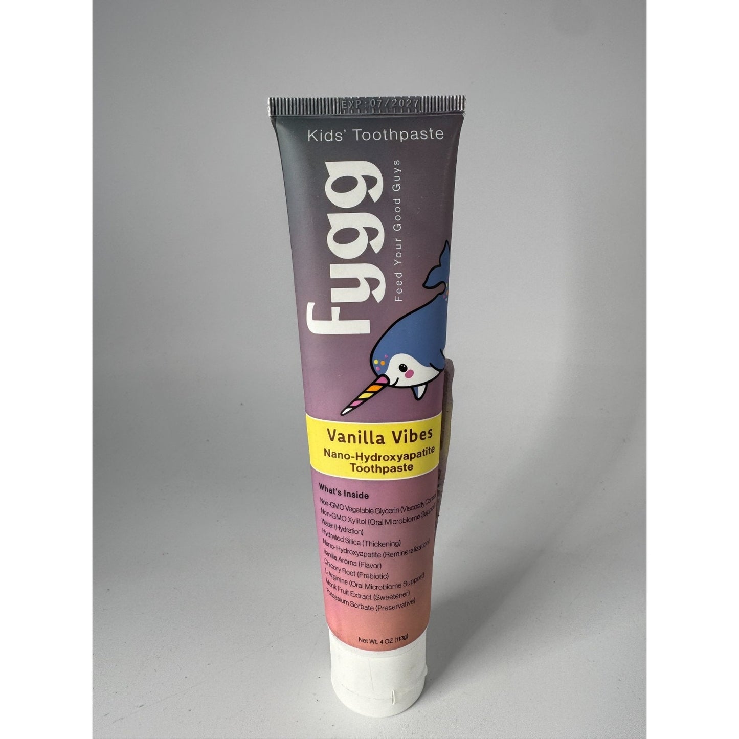 Fygg Vanilla Vibes Nano Hydroxyapatite Kids Toothpaste Fluoride Free - 4Oz