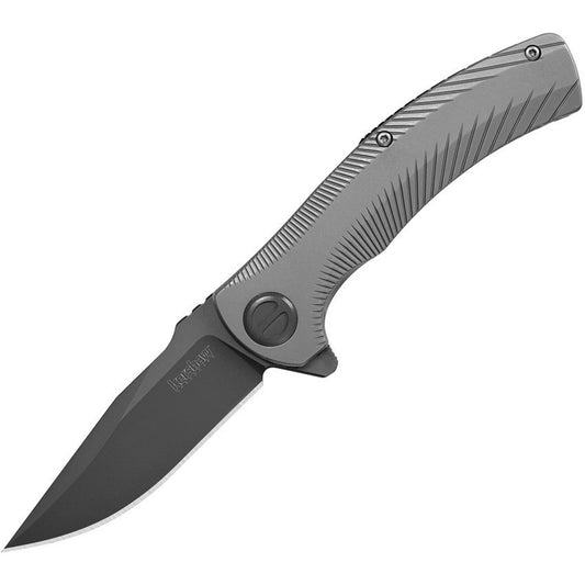 Kershaw Seguin Folding Knife Stainless Steel Handle 3.13" Gray PVD Coated Blade
