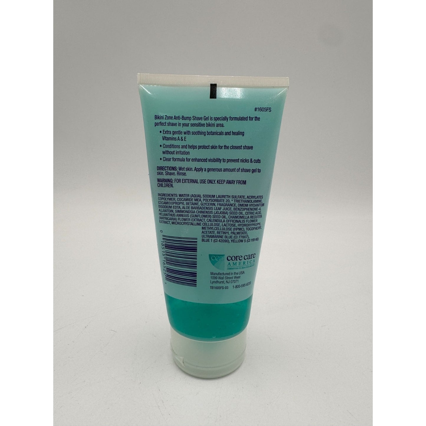 Bikini Zone Anti-Bumps Shave Gel Paraben-Free for Sensitive Bikini Areas 5 Fl Oz