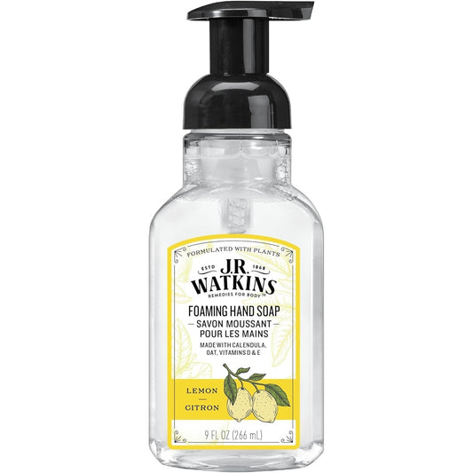 J.R. Watkins Foaming Hand Soap Lemon Scented Cruelty & Alcohol Free (9 Fl Oz)-
