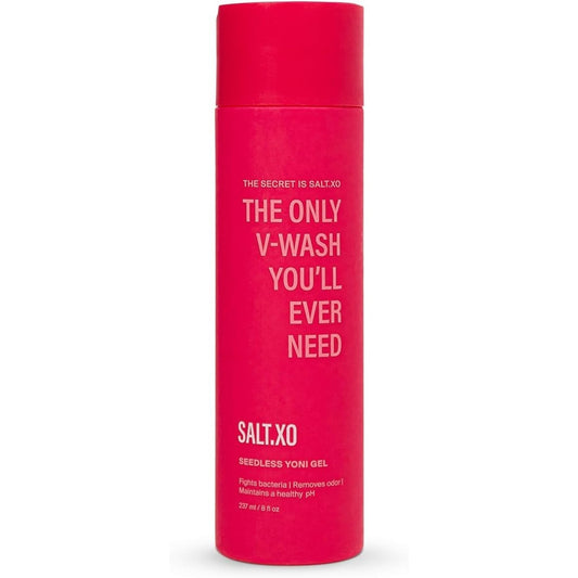 Salt.xo Seedless Yoni Gel Wash for Womens pH Balance V Wash Cruelty-Free 8 Fl Oz
