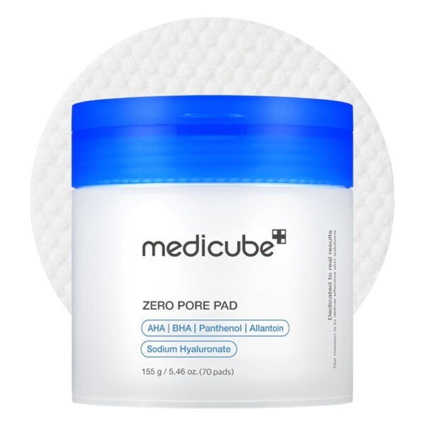 Medicube Zero Pore Dual-Textured Face Toner Pad for All Skin Types - 5.46 Oz