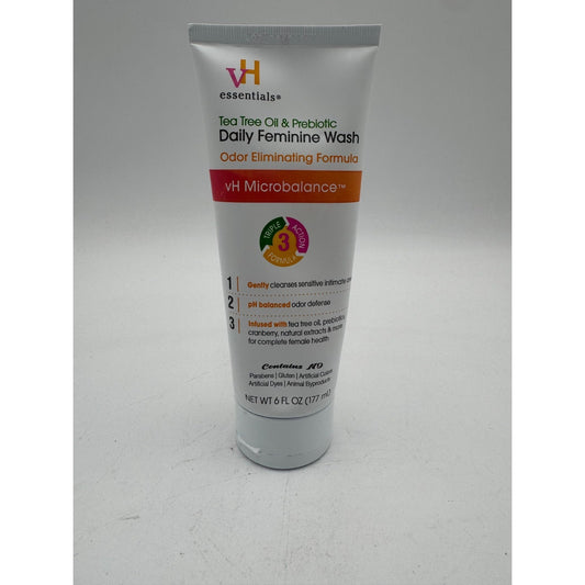 vH Essentials Microbalance Tea Tree Oil & Prebiotic Daily Feminine Wash 6 FL OZ