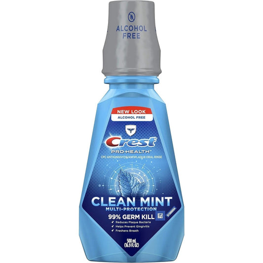 Crest Pro-Health Multi-Protection Mouthwash Refreshing Clean Mint - 16.9 Fl Oz