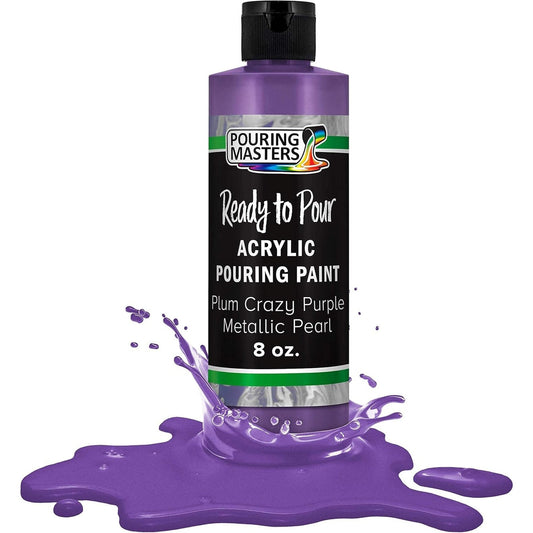 Pouring Masters Acrylic Pouring Paint Plum Crazy Purple Metallic Pearl (8 Oz)