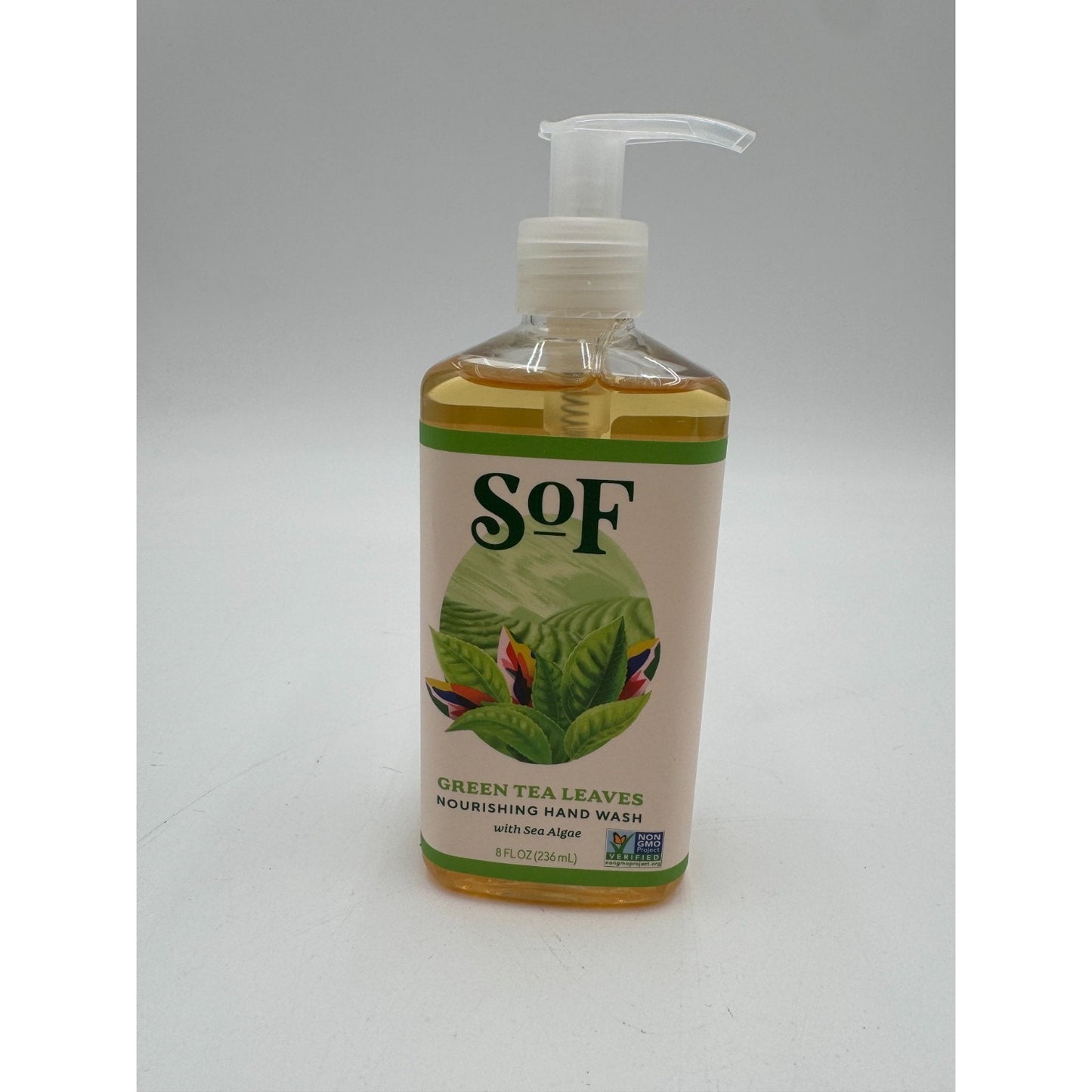 South of France Green Tea Leaves Nourishing Hand Wash with Sea Algae - 8 Fl Oz